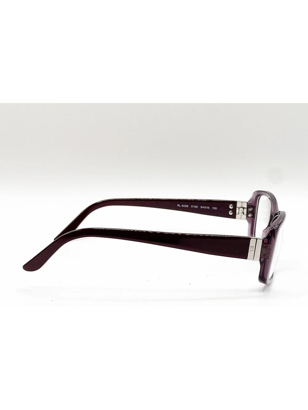 Ralph Lauren RL 6026 5158 Violet Transparent Authentic Eyeglass Frames 54-16